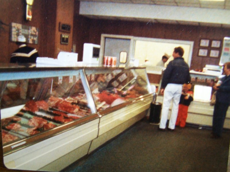 A customer shopping in the old store