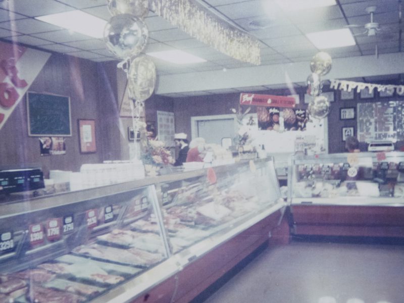 The old meat counter