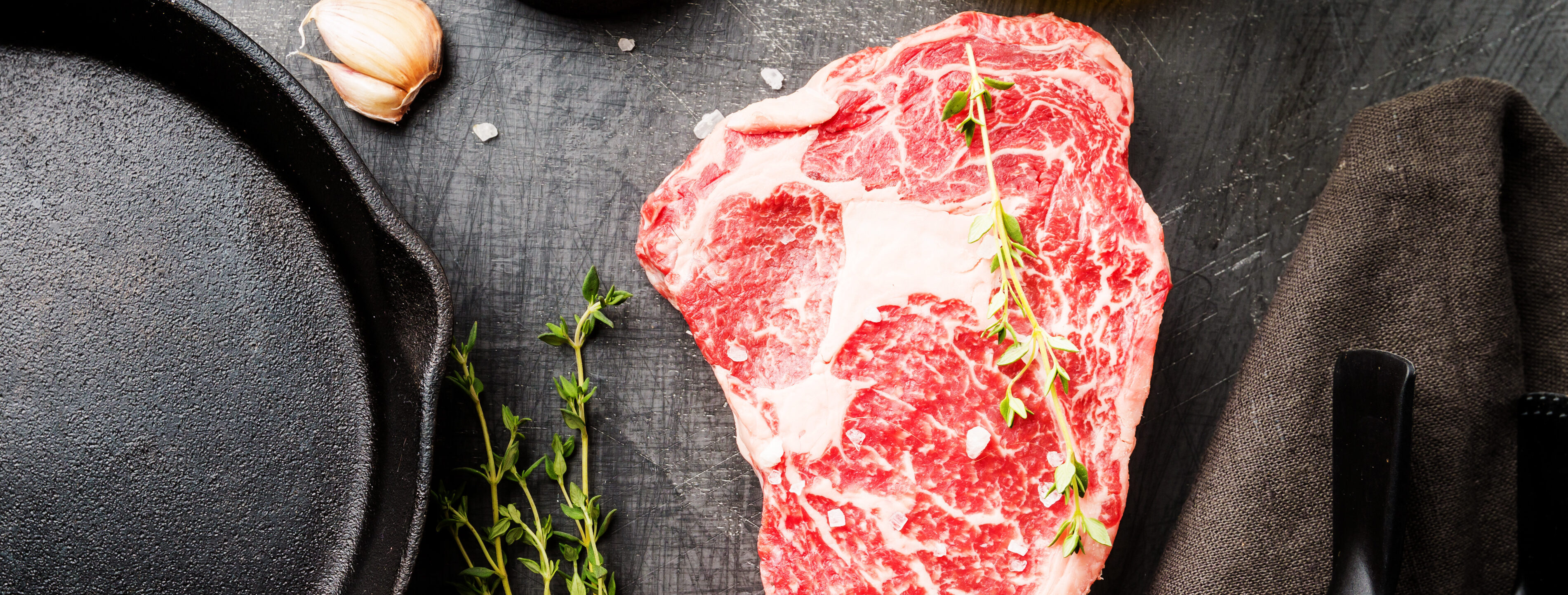 a ribeye steak